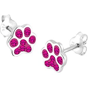 Elli Dámské náušnice , sterlingové stříbro 925, krystal Swarovski, Tmavorůžová Elli Dámské náušnice , sterlingové stříbro 925, krystal Swarovski, Tmavorůžová