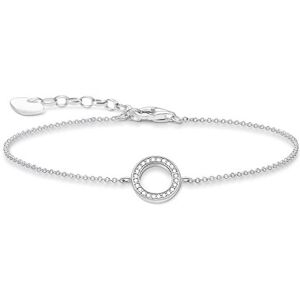 THOMAS SABO Dámský náramek kruhový zirkon 925 sterlingové stříbro A1652-051-14-L19V, Mincovní stříbro, Kubická zirkonie THOMAS SABO Dámský náramek kruhový zirkon 925 sterlingové stříbro A1652-051-14-L19V, Mincovní stříbro, Kubická zirkonie