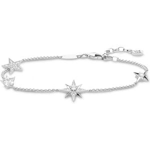 THOMAS SABO Dámský náramek hvězdy 925 sterlingové stříbro A1916-051-14-L19v, Kovový, Kubická zirkonie THOMAS SABO Dámský náramek hvězdy 925 sterlingové stříbro A1916-051-14-L19v, Kovový, Kubická zirkonie