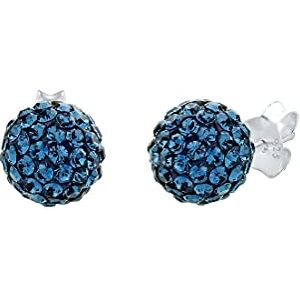 Elli Dámské náušnice kulička elegantní s krystaly lber, Fazetový brus, Krystal Swarovski Elli Dámské náušnice kulička elegantní s krystaly lber, Fazetový brus, Krystal Swarovski