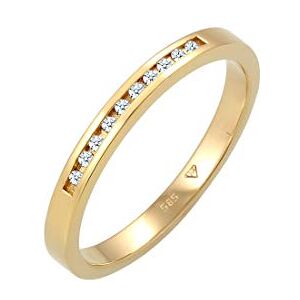DIAMORE Elli DIAMONDS prsten dámský ušlechtilý klasický s diamantem (0,10 ct.) ze žlutého zlata 585, Fazetový brus, Diamant DIAMORE Elli DIAMONDS prsten dámský ušlechtilý klasický s diamantem (0,10 ct.) ze žlutého zlata 585, Fazetový brus, Diamant