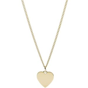 Fossil Dámský náhrdelník Heart Gold-Tone Stainless Steel JF03080710, Celková délka: 508 mm, prodlužovací řetízek, Nerezová ocel, Bez drahokamu Fossil Dámský náhrdelník Heart Gold-Tone Stainless Steel JF03080710, Celková délka: 508 mm, prodlužovací řetízek, Nerezová ocel, Bez drahokamu