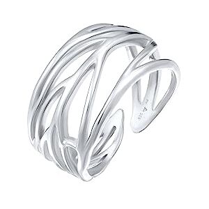 Elli Dámský šperk prsten zavinovací prsten list ornament listy les festival Boho stříbro 925 velikosti 52 54 56 58 Elli Dámský šperk prsten zavinovací prsten list ornament listy les festival Boho stříbro 925 velikosti 52 54 56 58