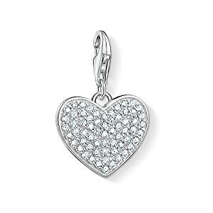 THOMAS SABO Přívěsek srdce Pavé ze sterlingového stříbra 925 THOMAS SABO Přívěsek srdce Pavé ze sterlingového stříbra 925
