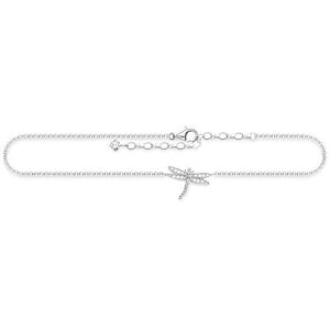 THOMAS SABO Řetízek na nohu peří 925 sterlingové stříbro AK0008-001-21-L27v, Mincovní stříbro, Kubická zirkonie THOMAS SABO Řetízek na nohu peří 925 sterlingové stříbro AK0008-001-21-L27v, Mincovní stříbro, Kubická zirkonie