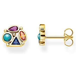 THOMAS SABO Náušnice barevné kameny 925 sterlingové stříbro H2034, Jedna velikost, 750 žluté zlato, sterlingové stříbro 925, Tyrkys THOMAS SABO Náušnice barevné kameny 925 sterlingové stříbro H2034, Jedna velikost, 750 žluté zlato, sterlingové stříbro 925, Tyrkys