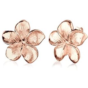 Elli Dámské náušnice s květem Frangipani Květina Floral ze sterlingového stříbra 925, Fazetový brus, Bez drahokamu Elli Dámské náušnice s květem Frangipani Květina Floral ze sterlingového stříbra 925, Fazetový brus, Bez drahokamu