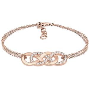 Elli Dámský náramek Infinity Love s krystaly, Fazetový brus, Křišťál Elli Dámský náramek Infinity Love s krystaly, Fazetový brus, Křišťál