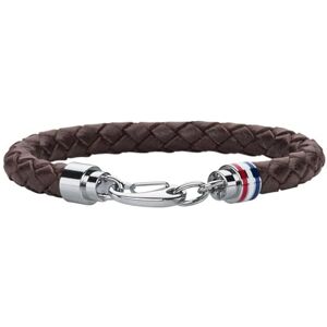 Tommy Hilfiger Jewelry Pletený kožený náramek pro muže k dostání z hnědé nebo černé barvy, Jednotná velikost, Smalt, Bez kamene. Tommy Hilfiger Jewelry Pletený kožený náramek pro muže k dostání z hnědé nebo černé barvy, Jednotná velikost, Smalt, Bez kamene.