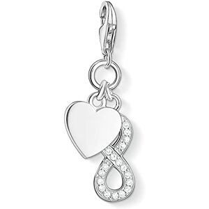 THOMAS SABO Dámský přívěsek srdce křídla Charm Club 925 sterlingové stříbro 0613-001-12, Sterlingové stříbro, Kubická zirkonie THOMAS SABO Dámský přívěsek srdce křídla Charm Club 925 sterlingové stříbro 0613-001-12, Sterlingové stříbro, Kubická zirkonie