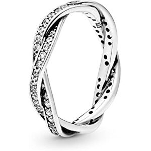 Pandora Timeless prsten, pletený pavé, stříbrný, s kubickými zirkony, 56, Kov, Kubická zirkonie Pandora Timeless prsten, pletený pavé, stříbrný, s kubickými zirkony, 56, Kov, Kubická zirkonie
