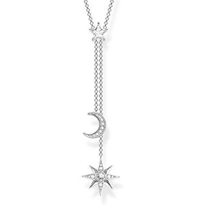 THOMAS SABO Dámský řetízek hvězda a měsíc 925 sterlingové stříbro KE1900-051-14-L45V, Sterlingové stříbro, Kubická zirkonie THOMAS SABO Dámský řetízek hvězda a měsíc 925 sterlingové stříbro KE1900-051-14-L45V, Sterlingové stříbro, Kubická zirkonie
