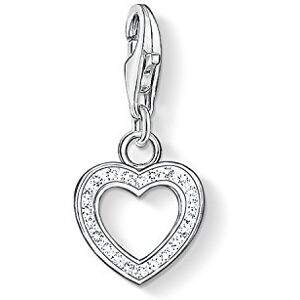 THOMAS SABO Charm Club Original love theme with Lobster Clasp 925 Sterling Silver Jewellery Compatible with Bracelets & Necklaces, Sterlingové stříbro, Zirkon bílý THOMAS SABO Charm Club Original love theme with Lobster Clasp 925 Sterling Silver Jewellery Compatible with Bracelets & Necklaces, Sterlingové stříbro, Zirkon bílý