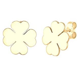 Elli Náušnice čtyřlístek talisman pro štěstí Luck 925, Fazetový brus, Bez drahokamu Elli Náušnice čtyřlístek talisman pro štěstí Luck 925, Fazetový brus, Bez drahokamu
