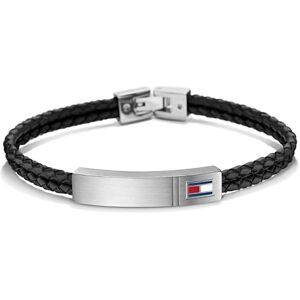 Tommy Hilfiger Jewelry náramek pro muže z kůže černá barva 2701010, 20,5 centimetrů, Kůže, Bez kamene Tommy Hilfiger Jewelry náramek pro muže z kůže černá barva 2701010, 20,5 centimetrů, Kůže, Bez kamene
