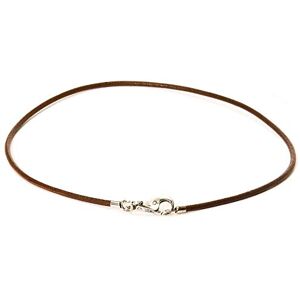 Trollbeads Kožený náhrdelník hnědý bez zapínání, Kůže, Sladkovodní perly Trollbeads Kožený náhrdelník hnědý bez zapínání, Kůže, Sladkovodní perly