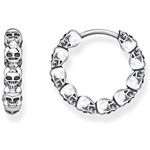 THOMAS SABO Dámské náušnice kreolky karma Beads 925, Univerzální velikost, Mincovní stříbro, Bez drahokamu THOMAS SABO Dámské náušnice kreolky karma Beads 925, Univerzální velikost, Mincovní stříbro, Bez drahokamu