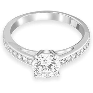 Swarovski Stilla Attract kolekce prsten, broušený kulatý, pavé, bílá, rhodiovaný, rhodiované, Křišťál Swarovski Stilla Attract kolekce prsten, broušený kulatý, pavé, bílá, rhodiovaný, rhodiované, Křišťál