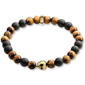 THOMAS SABO Dámský náramek ze stříbra 925 částečně pozlacený, tygří oko hnědé A1509-881-2-L, Kovový, Obsidián Oko tygra THOMAS SABO Dámský náramek ze stříbra 925 částečně pozlacený, tygří oko hnědé A1509-881-2-L, Kovový, Obsidián Oko tygra