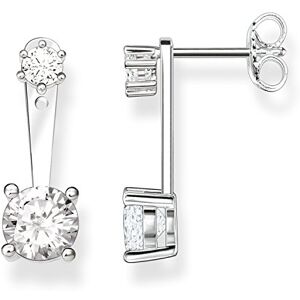 THOMAS SABO Náušnice kulička s křížkem 925 sterlingové stříbro H2064, Mincovní stříbro, Kubická zirkonie THOMAS SABO Náušnice kulička s křížkem 925 sterlingové stříbro H2064, Mincovní stříbro, Kubická zirkonie