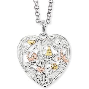 Engelsrufer Andělské zvonky, Dámský řetízek s přívěskem ze stříbra 925, rhodiováno, 50 cm ERN-HEARTTREE-TRICO Engelsrufer Andělské zvonky, Dámský řetízek s přívěskem ze stříbra 925, rhodiováno, 50 cm ERN-HEARTTREE-TRICO