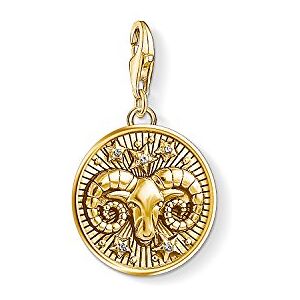THOMAS SABO Kolekce znamení zvěrokruhu zlata, Sterlingové stříbro 925; žluté zlato 750 pozlacené, Zirkon bílý THOMAS SABO Kolekce znamení zvěrokruhu zlata, Sterlingové stříbro 925; žluté zlato 750 pozlacené, Zirkon bílý