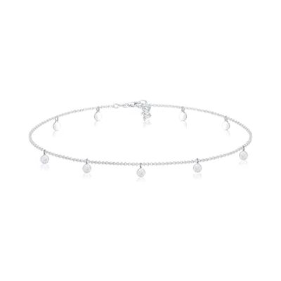 Elli Dámský náhrdelník Choker Řetízek Geo kruh Basic Matt Coin Collier ze sterlingového stříbra 925, Stříbro, Bez drahokamu Elli Dámský náhrdelník Choker Řetízek Geo kruh Basic Matt Coin Collier ze sterlingového stříbra 925, Stříbro, Bez drahokamu