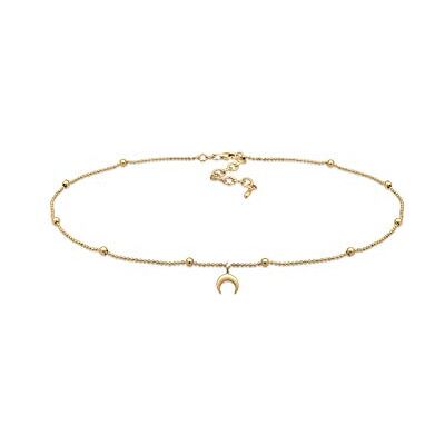 Elli Dámský řetízek na krk s kuličkou Choker Astro půlměsíc ze sterlingového stříbra 925 Elli Dámský řetízek na krk s kuličkou Choker Astro půlměsíc ze sterlingového stříbra 925