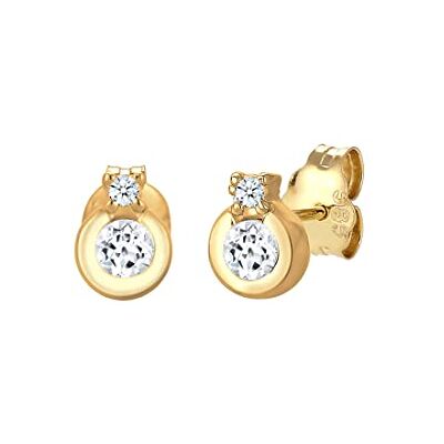 Elli DIAMONDS náušnice dámské náušnice klasický kruh topaz s diamantem (0. 03ct.) ze žlutého zlata 585, Žluté zlato, Diamant mit Diamant (0.03ct.) in 585 Gelbgold Elli DIAMONDS náušnice dámské náušnice klasický kruh topaz s diamantem (0. 03ct.) ze žlutého zlata 585, Žluté zlato, Diamant mit Diamant (0.03ct.) in 585 Gelbgold