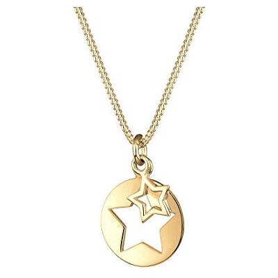 Elli Dámský řetízek na krk s hvězdou Cut-out Astro Trend ze sterlingového stříbra 925 délka 45 cm Elli Dámský řetízek na krk s hvězdou Cut-out Astro Trend ze sterlingového stříbra 925 délka 45 cm