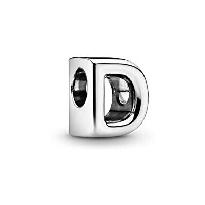 Pandora Charms písmeno, sterlingové stříbro, Stříbro, Bez drahokamu Pandora Charms písmeno, sterlingové stříbro, Stříbro, Bez drahokamu