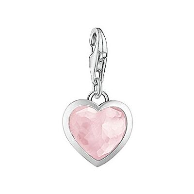 THOMAS SABO Dámský přívěsek srdce křídla Charm Club 925 sterlingové stříbro 0613-001-12, Univerzální velikost, Perla, Vytvořený safír THOMAS SABO Dámský přívěsek srdce křídla Charm Club 925 sterlingové stříbro 0613-001-12, Univerzální velikost, Perla, Vytvořený safír