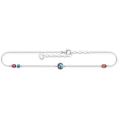 THOMAS SABO Náramek barevné kameny sterlingové stříbro 925 THOMAS SABO Náramek barevné kameny sterlingové stříbro 925