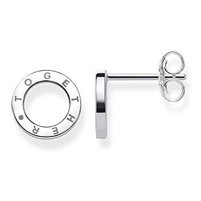 THOMAS SABO Náušnice kruhy TOGETHER 925 sterlingové stříbro H1946, Jedna velikost, Mincovní stříbro, Bez drahokamu THOMAS SABO Náušnice kruhy TOGETHER 925 sterlingové stříbro H1946, Jedna velikost, Mincovní stříbro, Bez drahokamu