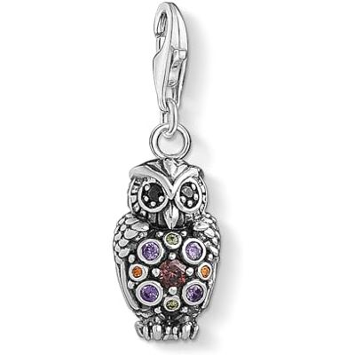 THOMAS SABO Kolekce zvířecích přívěsků, sterlingové stříbro 925, černěné, Zirkony v barvě ametystu, hnědá zirkonová oranžová, zirkonová černá, zirkon olivový THOMAS SABO Kolekce zvířecích přívěsků, sterlingové stříbro 925, černěné, Zirkony v barvě ametystu, hnědá zirkonová oranžová, zirkonová černá, zirkon olivový