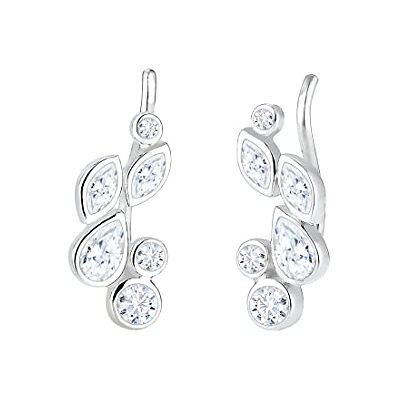 Elli Náušnice Earcuff kapky zirkon 925 stříbro, Fazetový brus, Kubická zirkonie Elli Náušnice Earcuff kapky zirkon 925 stříbro, Fazetový brus, Kubická zirkonie