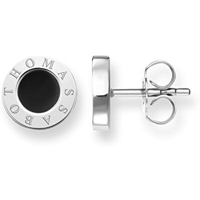 THOMAS SABO Náušnice Classic sterlingové stříbro 925 H1859, Jedna velikost, Mincovní stříbro, Onyx THOMAS SABO Náušnice Classic sterlingové stříbro 925 H1859, Jedna velikost, Mincovní stříbro, Onyx
