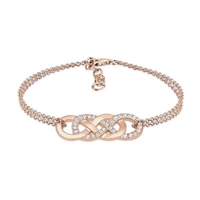 Elli Náramek Infinity Láska Krystaly Stříbro 925, Křišťál Elli Náramek Infinity Láska Krystaly Stříbro 925, Křišťál