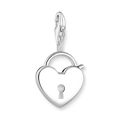THOMAS SABO Charm-Anhänger Schlossherz silber 925 Sterlingsilber THOMAS SABO Charm-Anhänger Schlossherz silber 925 Sterlingsilber
