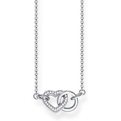 THOMAS SABO Elegantní náhrdelník se symboly pro dámy, Sterlingové stříbro, Kubická zirkonie THOMAS SABO Elegantní náhrdelník se symboly pro dámy, Sterlingové stříbro, Kubická zirkonie