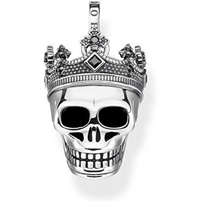 THOMAS SABO Přívěsek lebka koruna 925 sterlingové stříbro, černěné THOMAS SABO Přívěsek lebka koruna 925 sterlingové stříbro, černěné