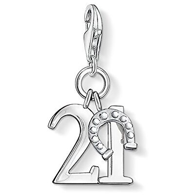 THOMAS SABO Charm Club Original Birthday Number Charm with Lobster Clasp 925 Sterling Silver Jewellery Compatible with Bracelets & Necklaces, Sterlingové stříbro, není k dispozici THOMAS SABO Charm Club Original Birthday Number Charm with Lobster Clasp 925 Sterling Silver Jewellery Compatible with Bracelets & Necklaces, Sterlingové stříbro, není k dispozici