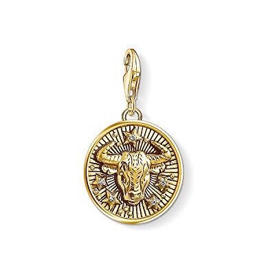 THOMAS SABO Kolekce znamení zvěrokruhu zlata, Sterlingové stříbro 925; žluté zlato 750 pozlacené, Zirkon bílý THOMAS SABO Kolekce znamení zvěrokruhu zlata, Sterlingové stříbro 925; žluté zlato 750 pozlacené, Zirkon bílý