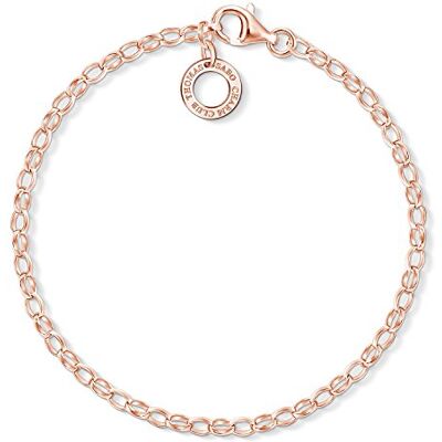 THOMAS SABO Charm-náramek ze sterlingového stříbra 925; pozlacené růžovým zlatem 750, Kovový, není k dispozici THOMAS SABO Charm-náramek ze sterlingového stříbra 925; pozlacené růžovým zlatem 750, Kovový, není k dispozici
