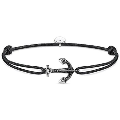 THOMAS SABO Pánský náramek Little Secret Anker černěný, sterlingové stříbro 925, LS055-889-11-L22v, látka, zirkony. THOMAS SABO Pánský náramek Little Secret Anker černěný, sterlingové stříbro 925, LS055-889-11-L22v, látka, zirkony.