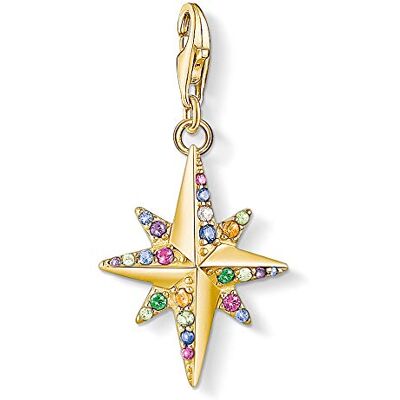 THOMAS SABO Dámský elegantní přívěsek hvězda barevný 925 sterlingové stříbro 1817-342-7, Univerzální velikost, 750 žluté zlato pozlaceno, sterlingové stříbro 925, Kubická zirkonie THOMAS SABO Dámský elegantní přívěsek hvězda barevný 925 sterlingové stříbro 1817-342-7, Univerzální velikost, 750 žluté zlato pozlaceno, sterlingové stříbro 925, Kubická zirkonie