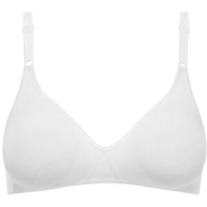 DIM Dámská Držák Podprsenka Essentiels Confort Eco, Uni White Blanc 80BB (velikost výrobce: 95b) DIM Dámská Držák Podprsenka Essentiels Confort Eco, Uni White Blanc 80BB (velikost výrobce: 95b)