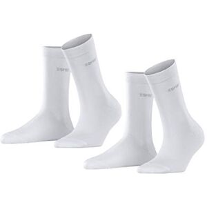ESPRIT Dámské ponožky FALKE Uni 2-Pack 80% bavlna, 2 páry, bílá (bílá 2000), velikost: 35-38 ESPRIT Dámské ponožky FALKE Uni 2-Pack 80% bavlna, 2 páry, bílá (bílá 2000), velikost: 35-38