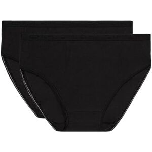 DIM Dámské kalhotky Maxi Pur Cotton x2, černá DIM Dámské kalhotky Maxi Pur Cotton x2, černá