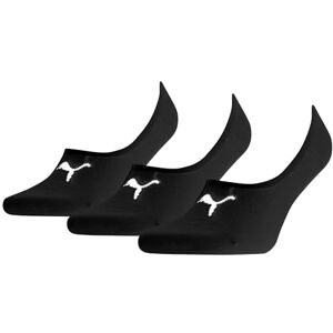PUMA Unisex Footie ponožky (3 ks v balení), černá PUMA Unisex Footie ponožky (3 ks v balení), černá